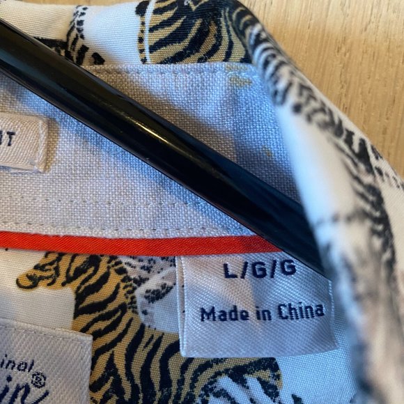 Penguin Original Slim Fit Zebra Short Sleeve Shirt - Picture 5 of 5